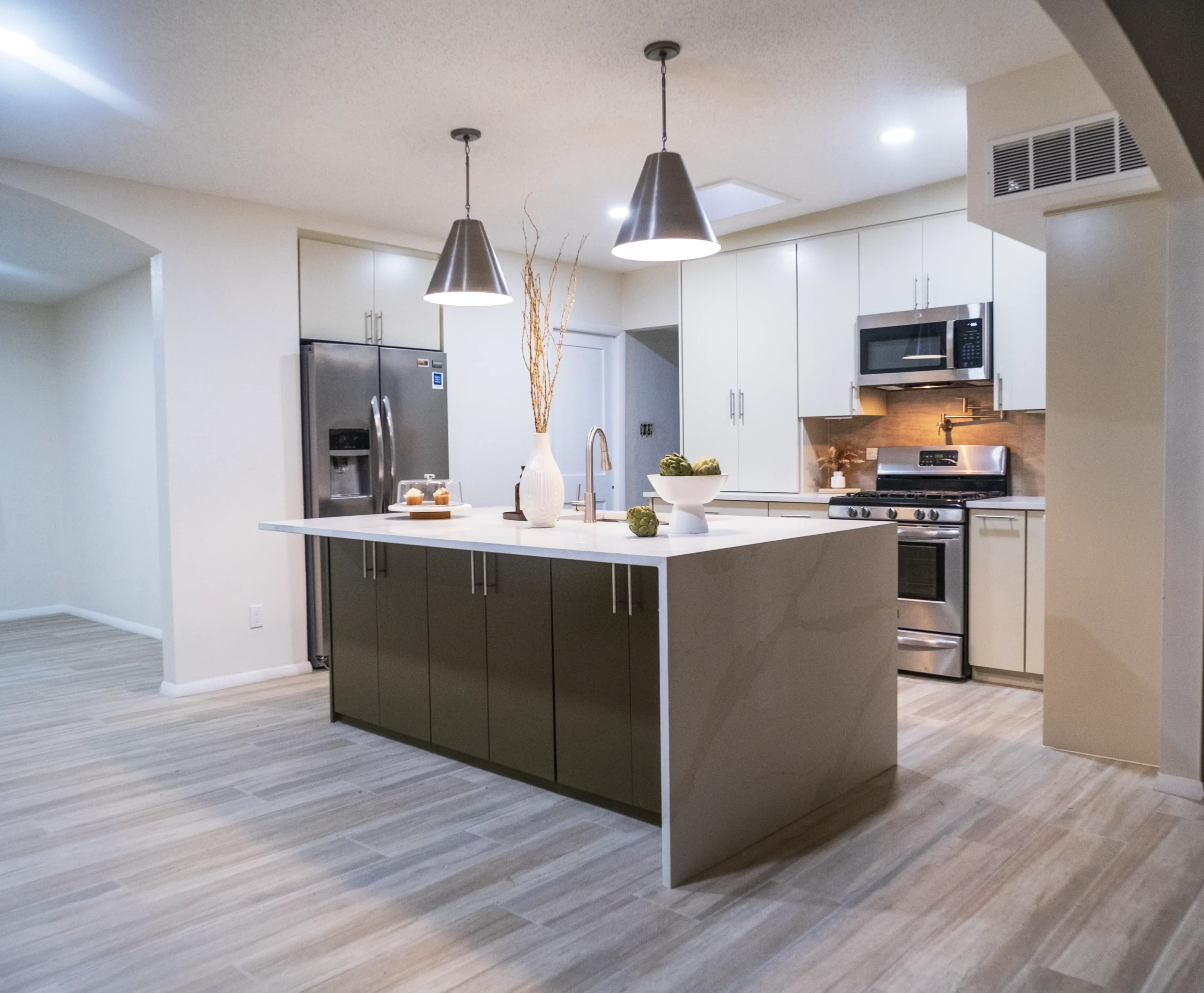 Laminate flooring installation in an open El Paso, TX living area